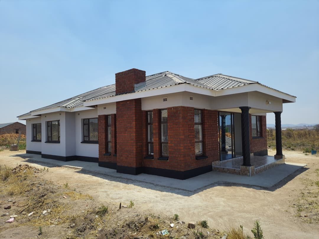 A finished four-bedroom Champs home in Mvurwi with a face-brick front and chimney